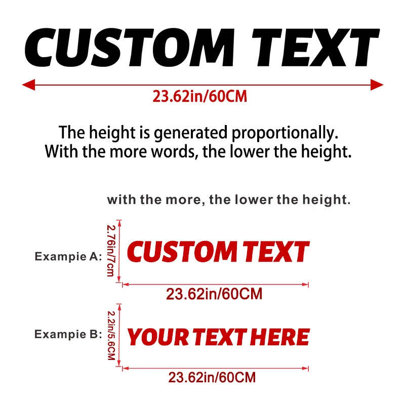 1PC Custom Only Text Car Stickers Front Banner Windshield Waterproof Personalized DIY Vehicle Boat Self-Adhesive Vinyl Decals thumbnail 3