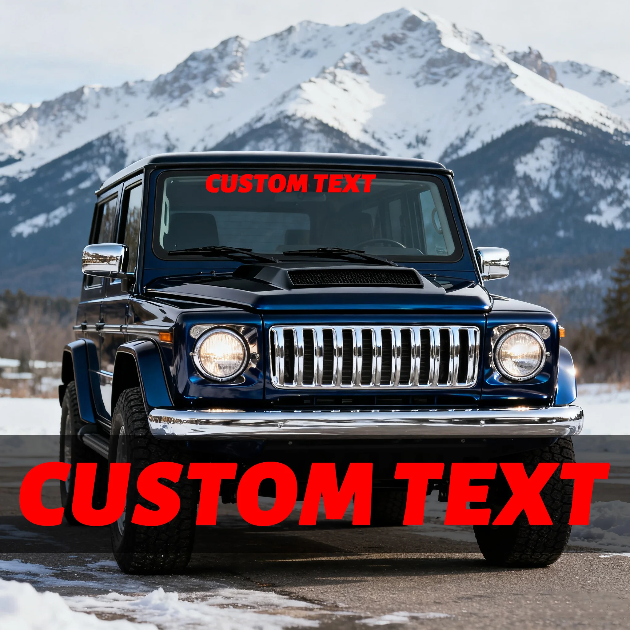1PC Custom Only Text Car Stickers Front Banner Windshield Waterproof Personalized DIY Vehicle Boat Self-Adhesive Vinyl Decals thumbnail 4