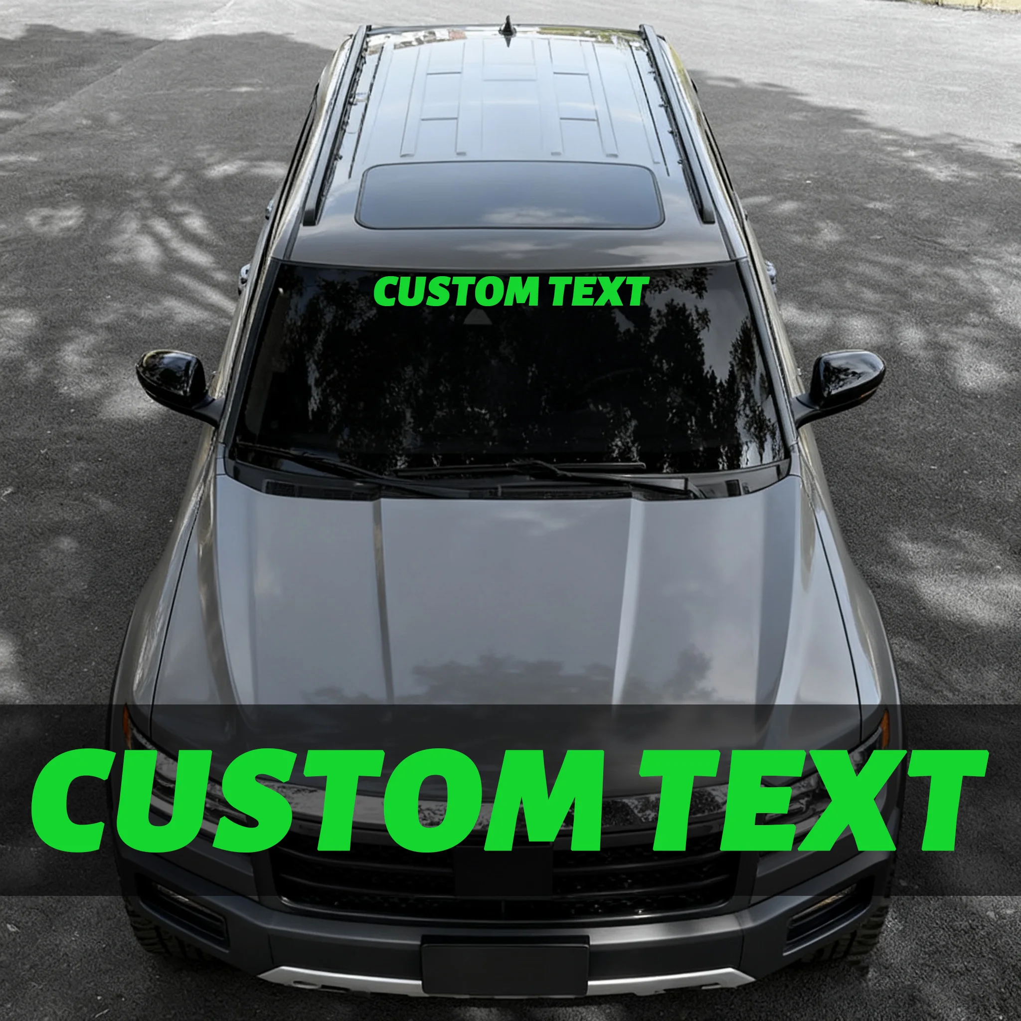 1PC Custom Only Text Car Stickers Front Banner Windshield Waterproof Personalized DIY Vehicle Boat Self-Adhesive Vinyl Decals thumbnail 6