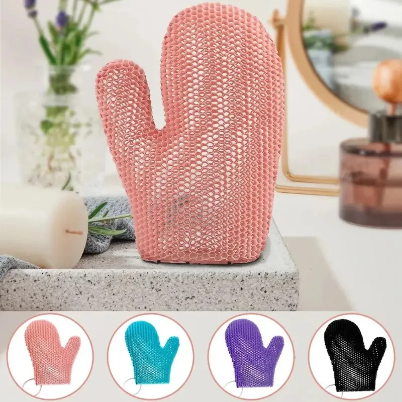 New Honeycomb TPU Exfoliating Shower Glove - Quick-Drying Body Scrubber Sponge for Bathroom thumbnail 2