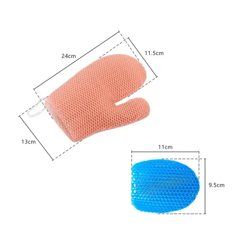 New Honeycomb TPU Exfoliating Shower Glove - Quick-Drying Body Scrubber Sponge for Bathroom thumbnail 6
