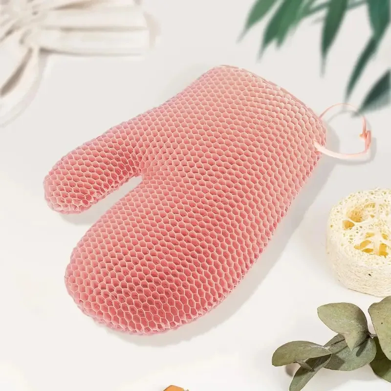 New Honeycomb TPU Exfoliating Shower Glove - Quick-Drying Body Scrubber Sponge for Bathroom thumbnail 5