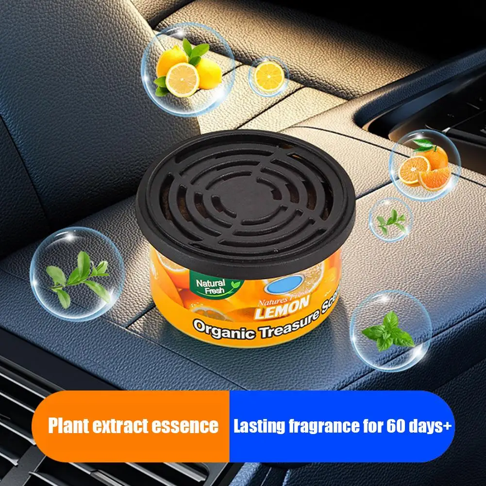Car Flavoring Perfume Wood Blocks Lavender Bubble Gum Cherry Flavor Cans For Car Interior Odor Removal Air Freshener Supplies thumbnail 3