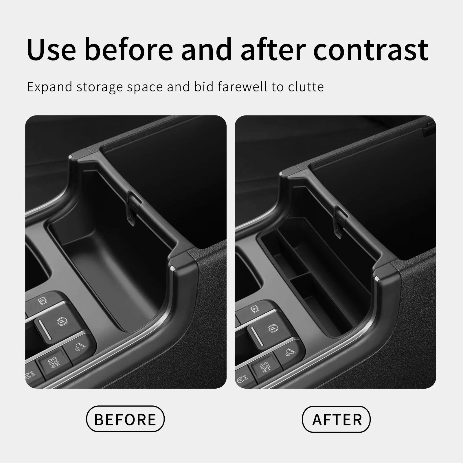 For Kia Sorento 2021-2025 Central Console Storage Box Car Interior Accessories Organizer Storage Case in Front of Armrest Box thumbnail 6