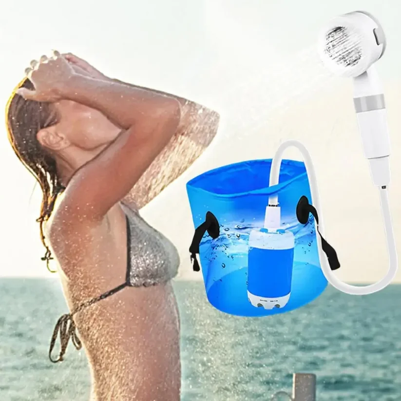 Wireless charging camping shower pump, portable outdoor cleaning equipment, suitable for hiking and dormitory use thumbnail 4