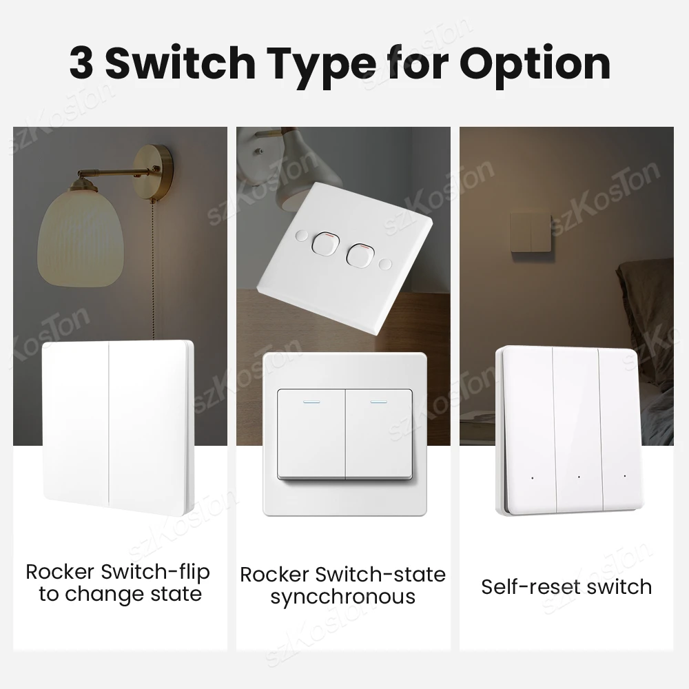 Tuya Smart Zigbee Mini Light DIY Switch Module 2 Way Control Smart Home Relay Breaker Works With Alexa Google Home 1/2/3 Gang thumbnail 4