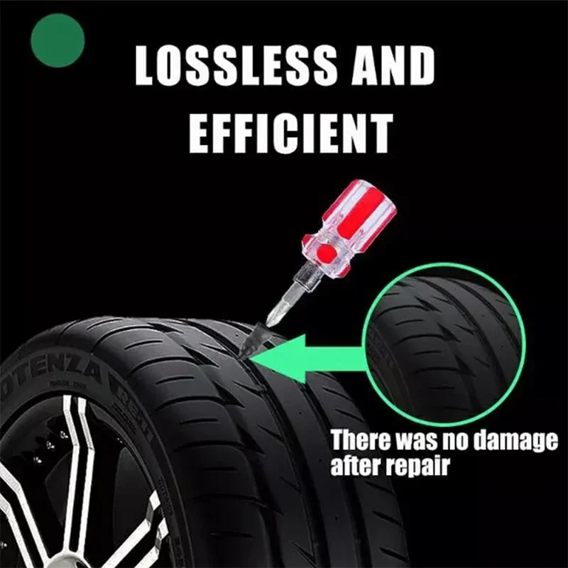 10/100PCs Car Motorcycle Vacuum Tire Repair Rubber Nail Set Kit Tubeless Tyre Screws Car Truck Motorcycle Repair Tools thumbnail 3