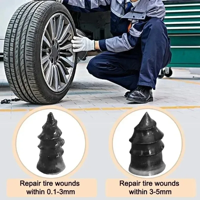10/100PCs Car Motorcycle Vacuum Tire Repair Rubber Nail Set Kit Tubeless Tyre Screws Car Truck Motorcycle Repair Tools thumbnail 5