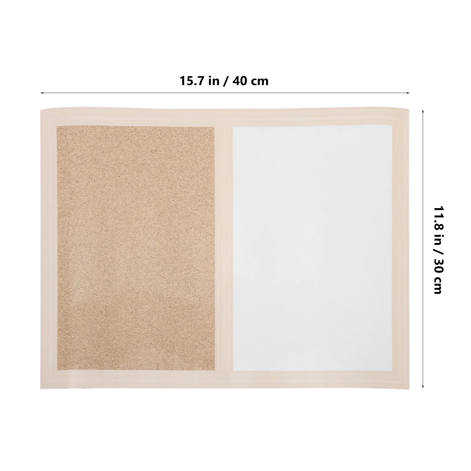 Cork Board Whiteboard Combo Lightweight Wall Mountable Memo Message Organizer For Office Home Classroom Decor Dry Erase Bulletin thumbnail 3