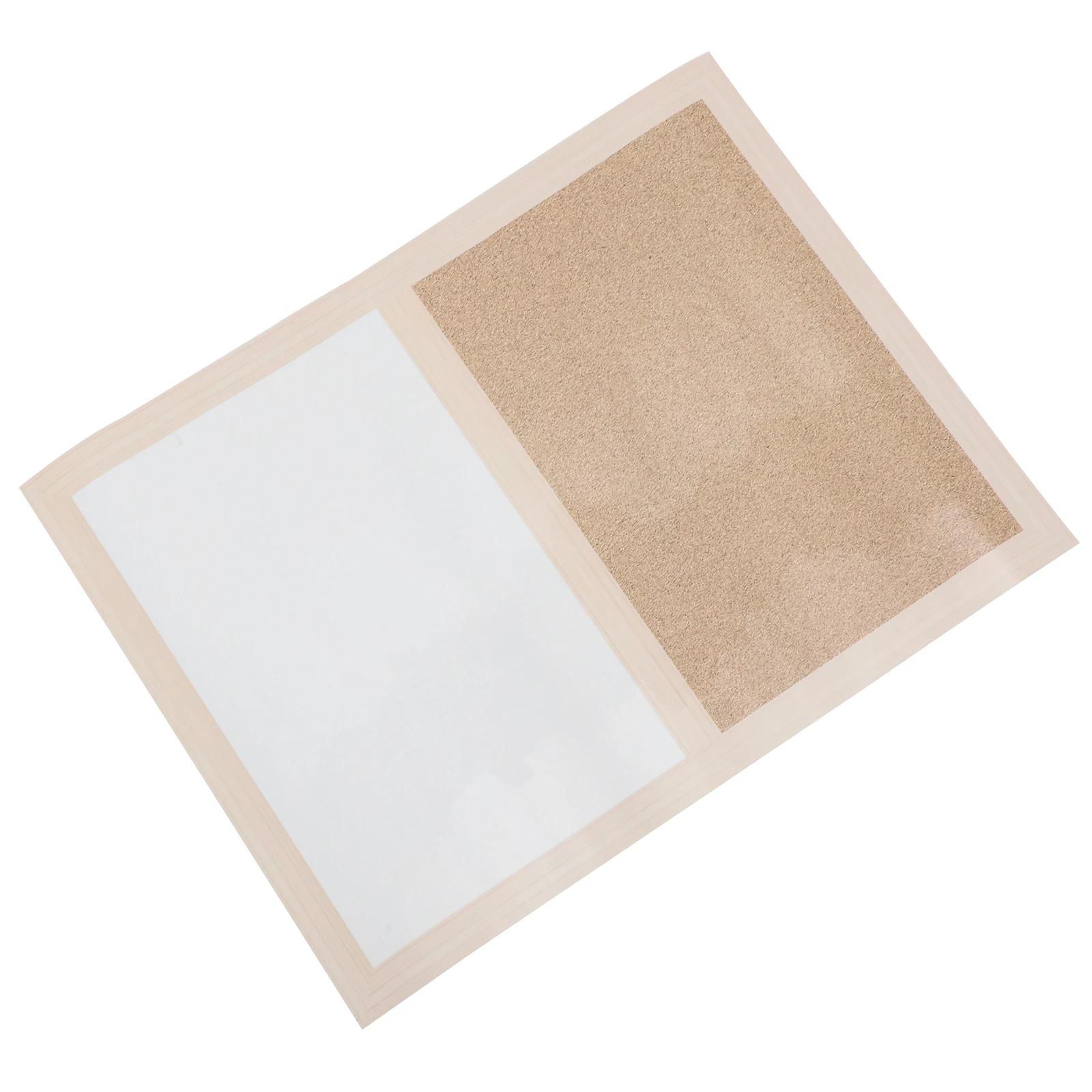 Cork Board Whiteboard Combo Lightweight Wall Mountable Memo Message Organizer For Office Home Classroom Decor Dry Erase Bulletin