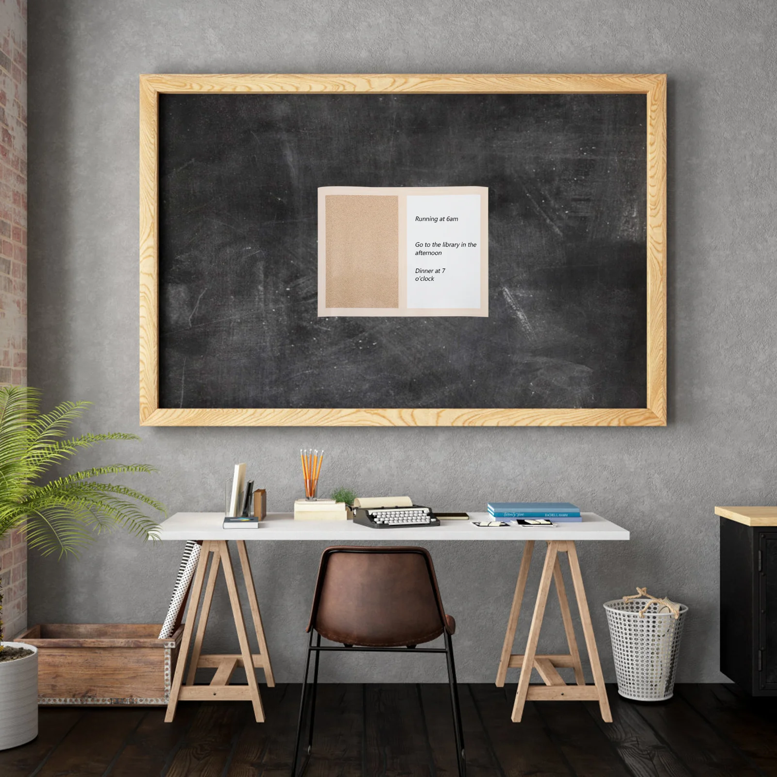 Cork Board Whiteboard Combo Lightweight Wall Mountable Memo Message Organizer For Office Home Classroom Decor Dry Erase Bulletin thumbnail 6