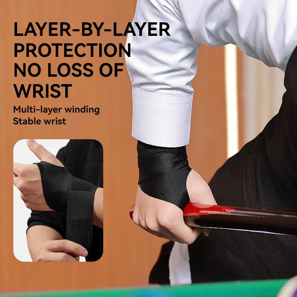 1 Pcs Billiard Gloves Wrist Brace Outdoor Sports Cycling Left And Right Training Non-slip Breathable Elastic Women Men thumbnail 5