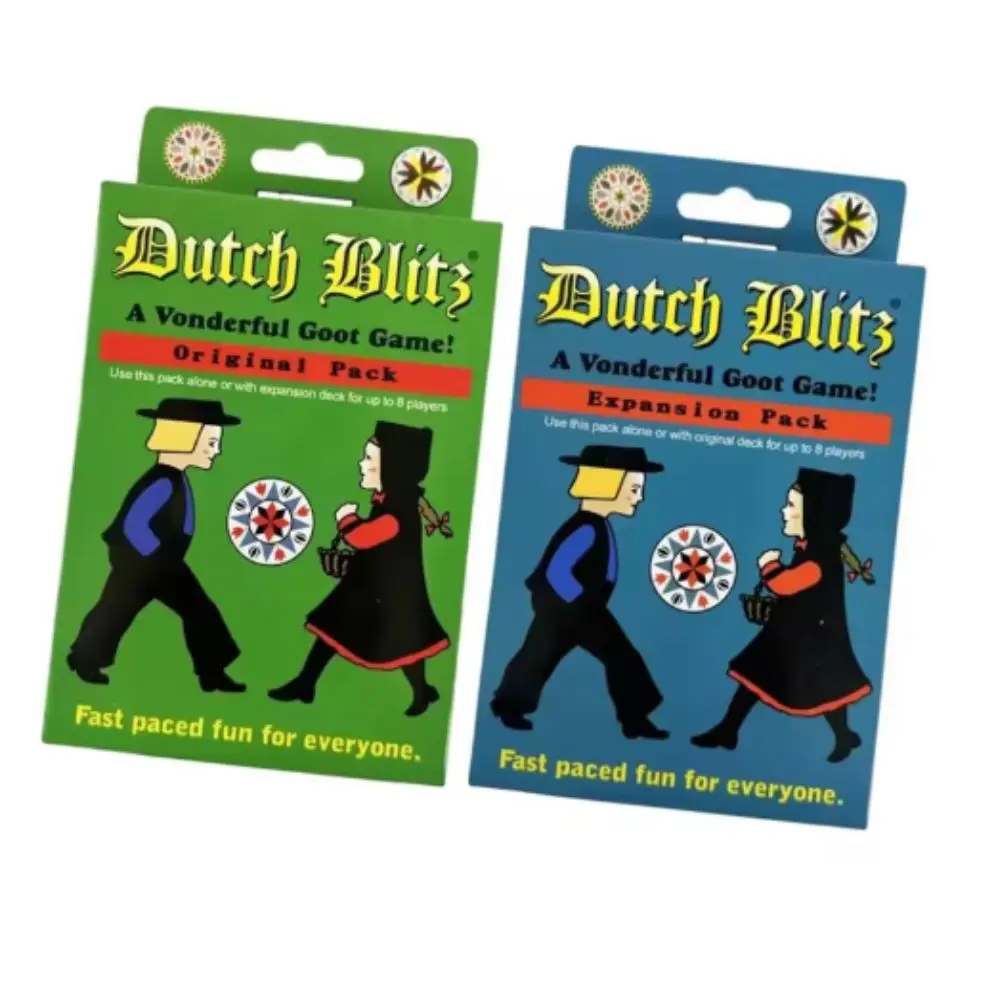 Dutch Blitz Original and extended combination, fast-paced card game suitable for everyone's fun, family game