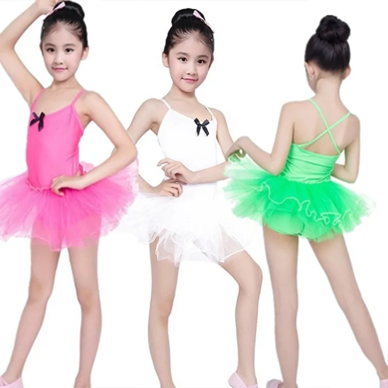 Summer Girl Ballet Leotards Baby Dance Wear Outfit Vestidos Girls Casual Dresses Thin Tutu Kids Ballet Dress Children Clothing thumbnail 3