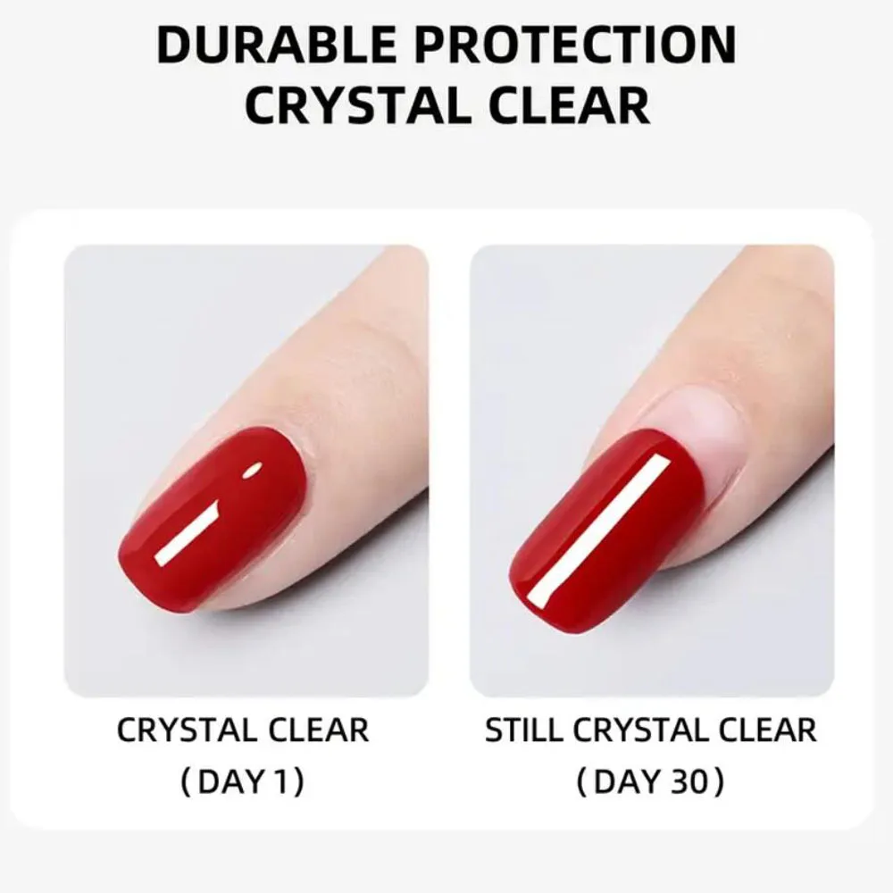 15ml Glass Sealing Layer Top Coat Gel Polish Semi Permanent Soak Off  UV/LED Manicure Varnish For Daily DIY Nail Salon Nail Gel thumbnail 5