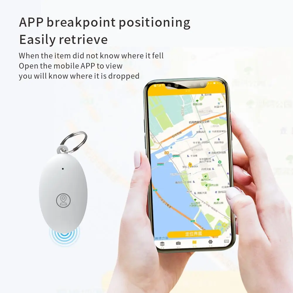 Mini GPS Tracker Anti-Lost Alarm Wallet Keychain Smart Tag Bluetooth Tracer Dog Pet Child Tracker Key Finder Locator Accessories thumbnail 4
