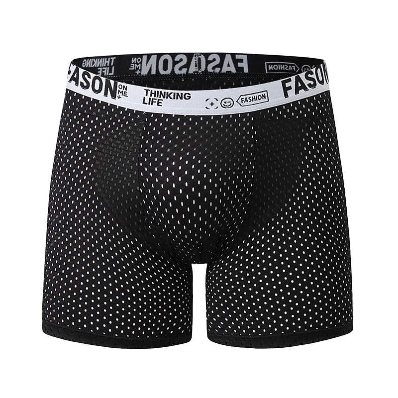 5-piece Set Of Men's Solid Color Underwear Breathable Quick Drying Fashionable Sporty Comfortable And Suitable For Teenagers thumbnail 4