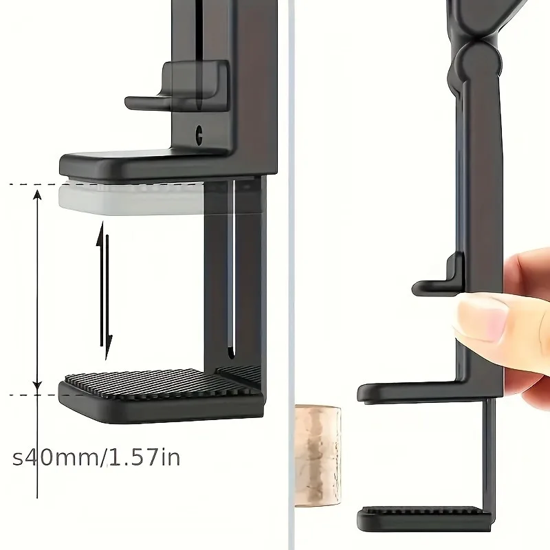 Airplane Phone Holder Portable Travel Stand Desk Flight Foldable Adjustable Rotatable Selfie Holding Train Seat Stand Support thumbnail 4