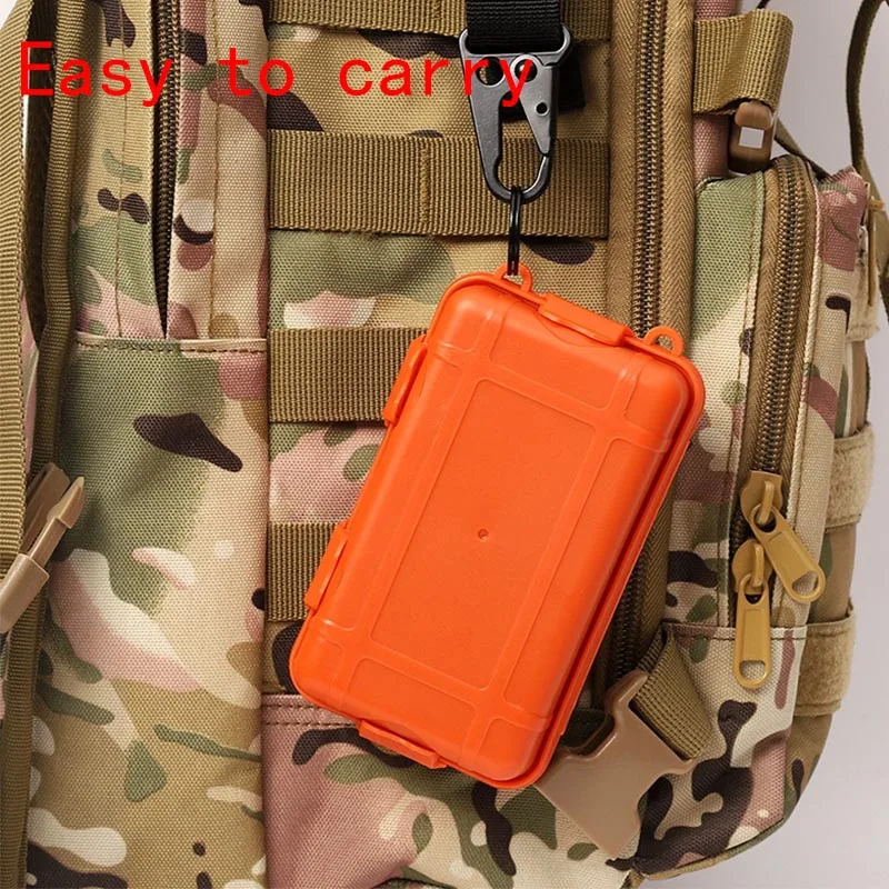 EDC Tool Hard Case Box Small Organizer with Foam Shockproof Waterproof Sealed Box Survival Tools Container To Protect Gadgets thumbnail 6