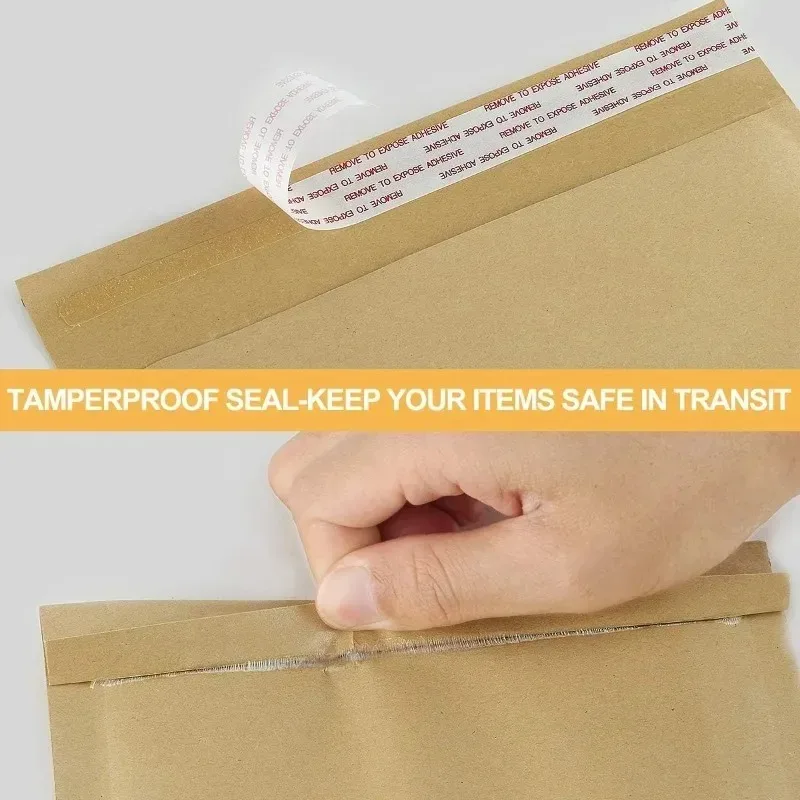 10-50Pack Kraft Bubble Envelopes Bags Mailers Self-adhesive Sealed Waterproof Business Shipping Bag Gift Packaging Storage Pouch thumbnail 3