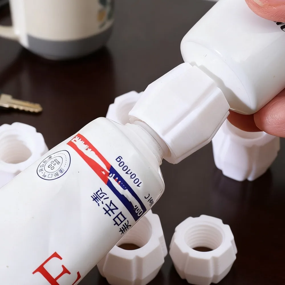 Reusable Toothpaste Tube Converter Easy Dispensing Toothpaste Refill Adapter Portable Squeezer Practical Bathroom Travel Tools thumbnail 2