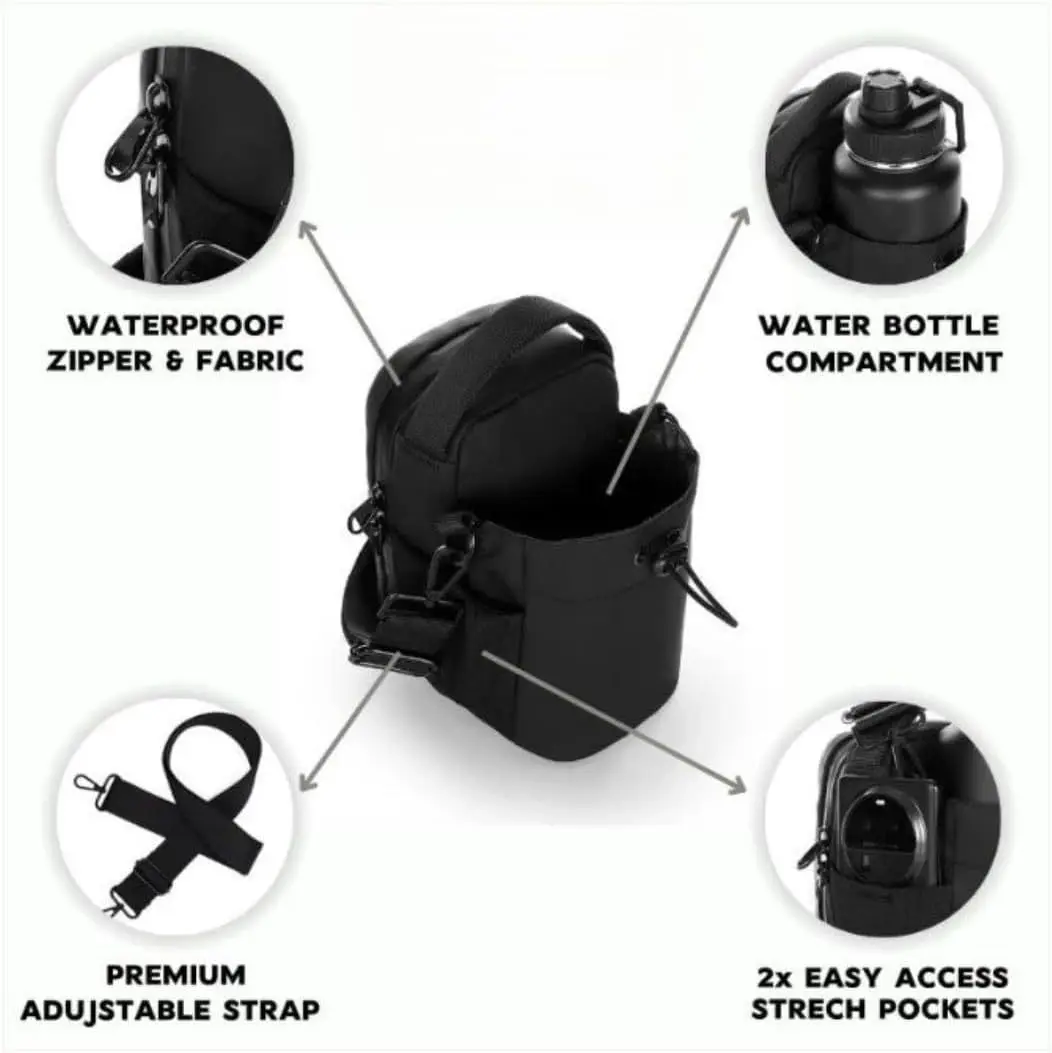 New Magnetic Water Bottle Pouch Bag Gym-specific Water Cup Holder With Strong Magnet For Outdoor Sports Cup Holder Bag ﻿ thumbnail 3