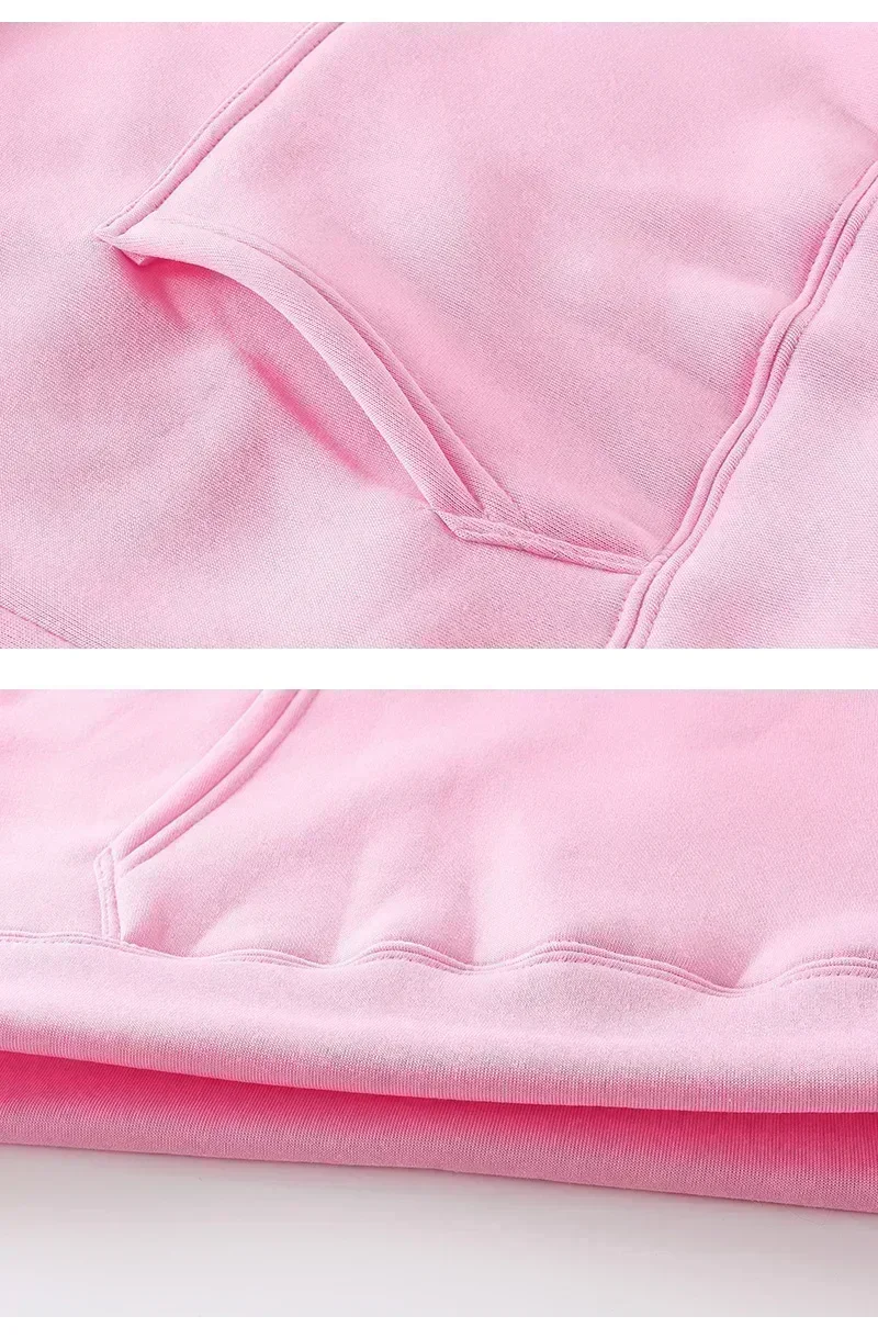 American Style Printed Letter Hooded Sweatshirt Women's Loose Fit Thickened Fleece Lined Cross-border Clothing thumbnail 5