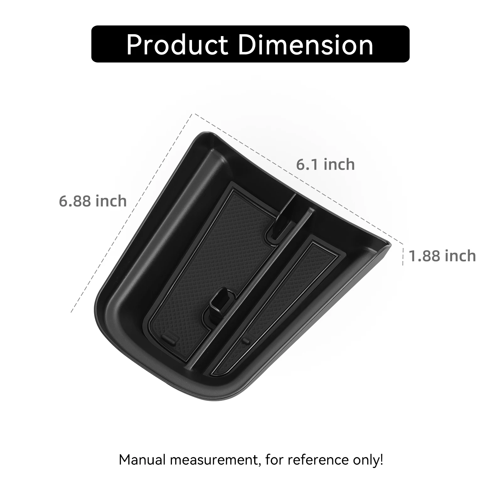 for Chevy Chevrolet Trailblazer 2021-2025 Center Console Armrest Storage Box Hideen Tray Organizer Auto Interior Accessories Bla thumbnail 3