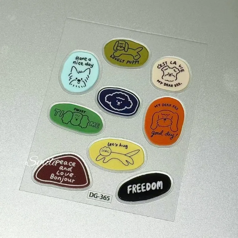 Korean INS-style Jelly Stickers Cute 3D Relief Decal Decorative Kawaii Stickers Mobile Phone Case DIY PC Waterproof Decals thumbnail 2