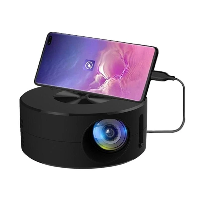 YT200 LED Mini Projector Mobile Video Projection Home Theater Support 1080P USB Sync Screen Kids Smartphones thumbnail 4