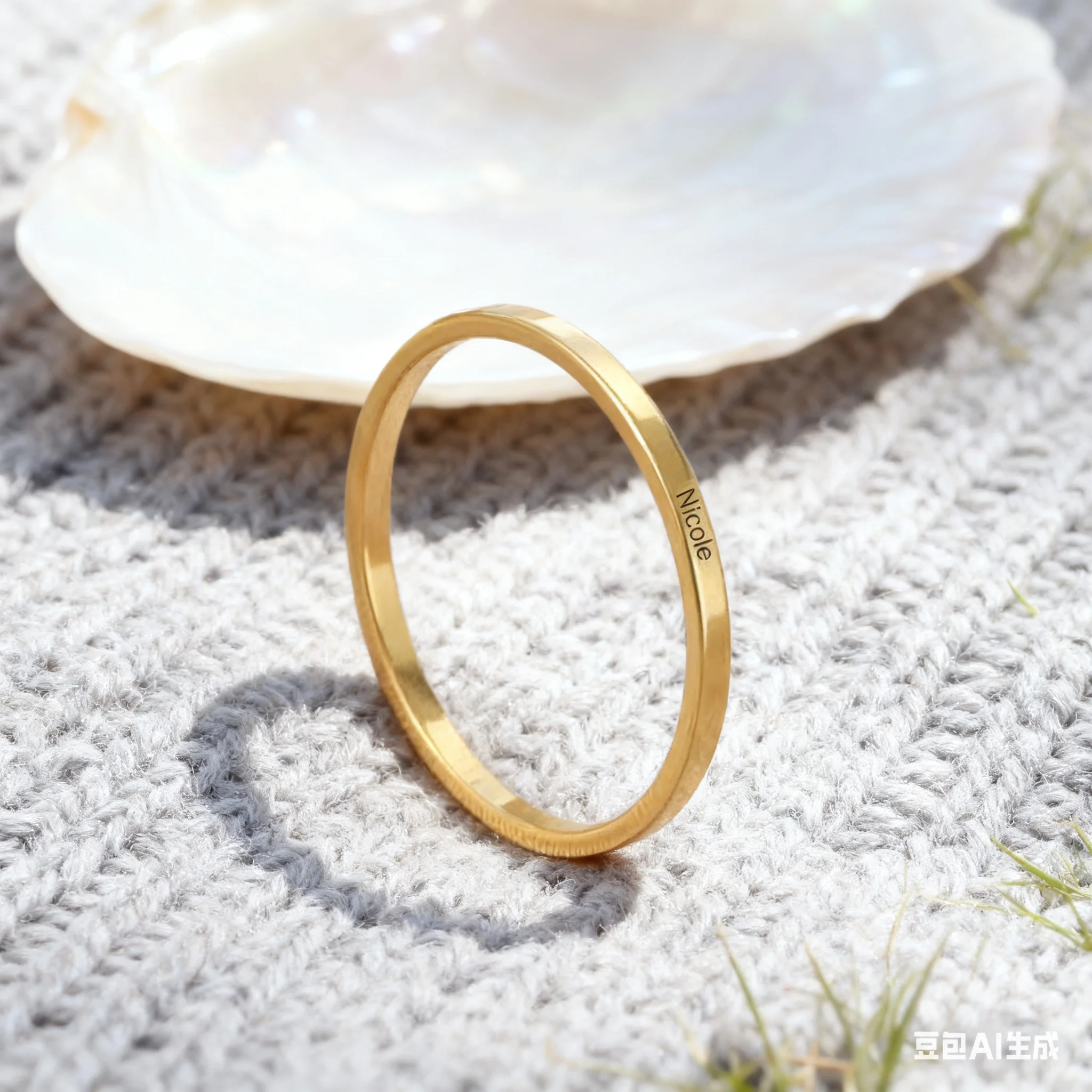 Customized Name Date Couple Ring Stainless Steel 3MM Wide Plain Ring Inspirational Words Ring Jewelry Gift Valentine's Day Gift thumbnail 5