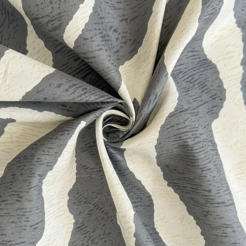 3PC Black & White Zebra Print Bed Sheet Set with Pillowcases,Wild Animal Pattern Bedding Set for Bedroom, Fashionable Home Decor thumbnail 6