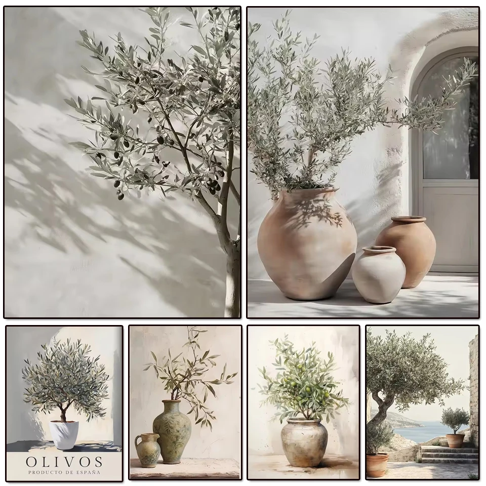 5D DIY Diamond Art Painting New Arrival Olive Tree Shadow Vase Diamond Mosaic  Cross Stitch Kit 2026 Home Decoration