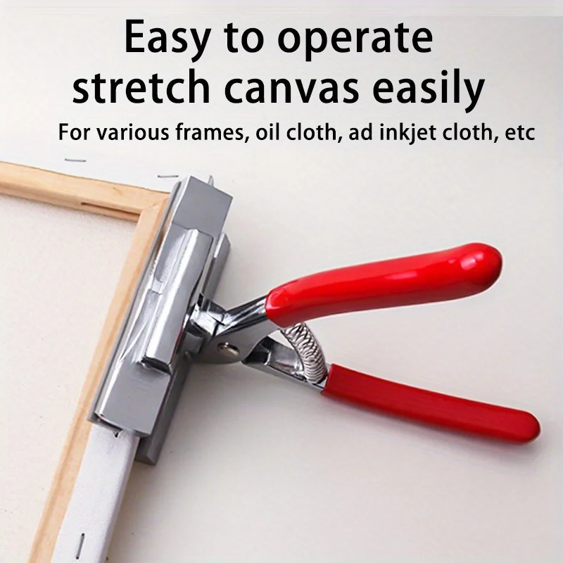 Canvas Pliers Wide-Mouth Alloy Professional Stretcher for Oil Painting and Framing Tool Spring Handle for Stretcher Bars Artist thumbnail 2