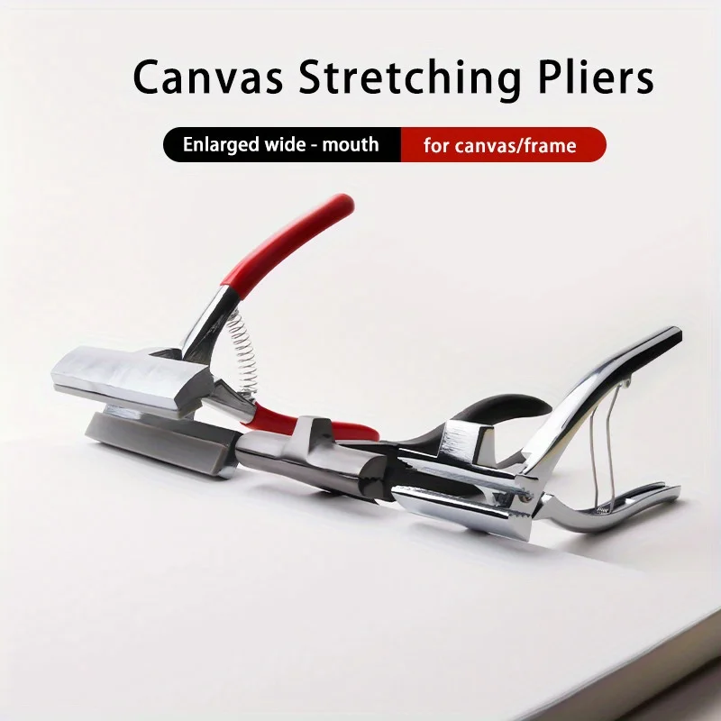 Canvas Pliers Wide-Mouth Alloy Professional Stretcher for Oil Painting and Framing Tool Spring Handle for Stretcher Bars Artist thumbnail 3