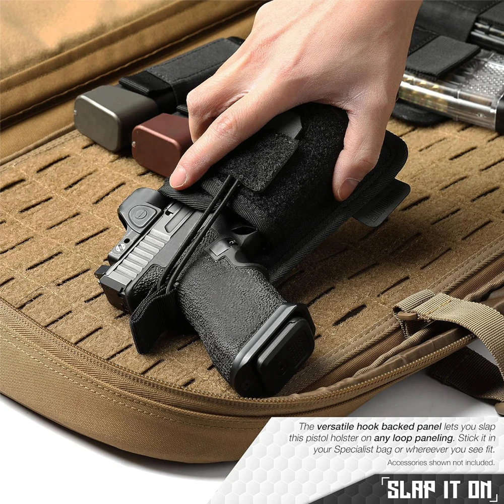 2Pcs Universal Pistol Gun Holster Concealed Carry Gun Holster Pouch Handgun Holder Pouch with Back Panel Hunting Accessory thumbnail 3
