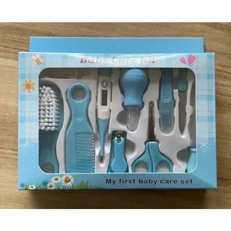 10-Piece Newborn Baby Care Set - Soft Bristle Brush/Comb Nasal Suction & Thermometer BPA-Free Safety Material Essential Kit thumbnail 4