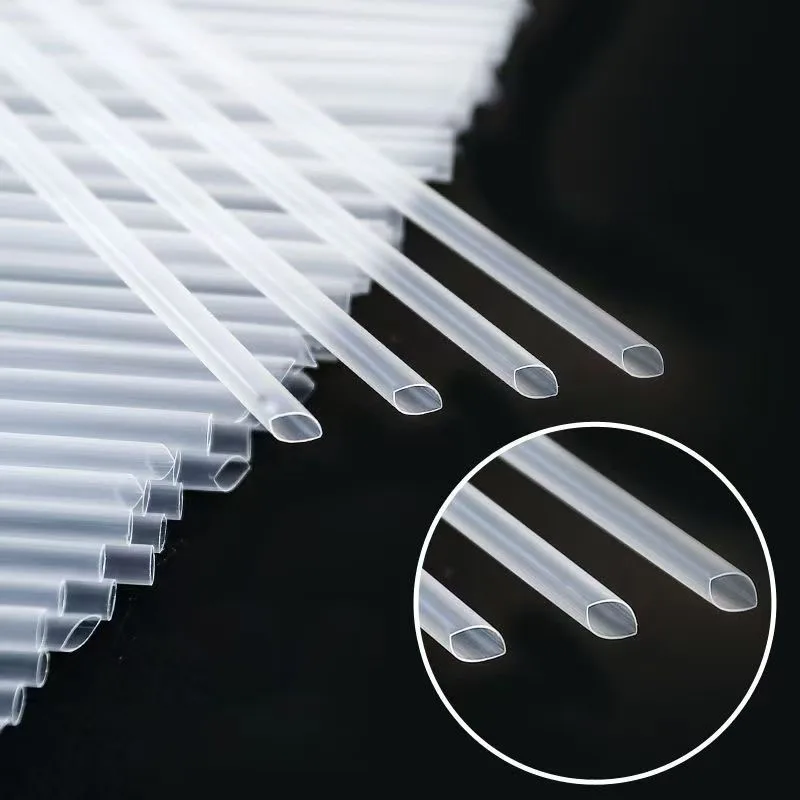 100PCS Transparent Straws Disposable Drinking Straws Milk Tea Coffee Smoothies Other Beverages Holiday Party Gatherings Supplies thumbnail 2