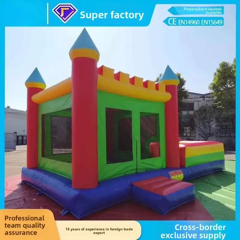 PVC Inflatable Castle for Children, Made of PVC Material, Customizable Sizes Available, Suitable for Home Use and Playgrounds. thumbnail 3