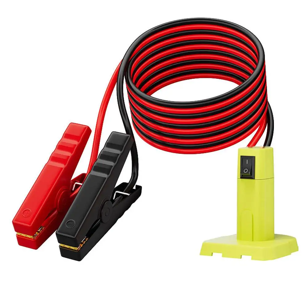 Emergency Car Battery Jump Starter, Portable Power Bank With Safe Booster Cables, Vehicle Jump Starter For Ryobi 18V Batteries