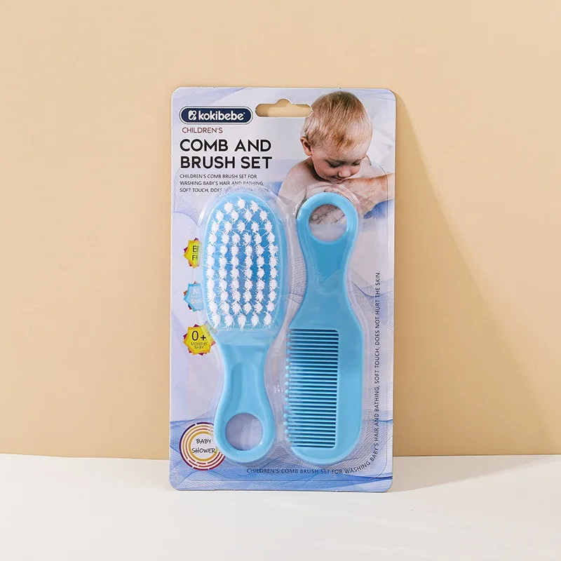 Newborn Safe Comb Brush Set: Gentle Grooming Kit for Baby Head Care, Anti-Cradle Cap with Massage Function, Bristles for Infants thumbnail 6
