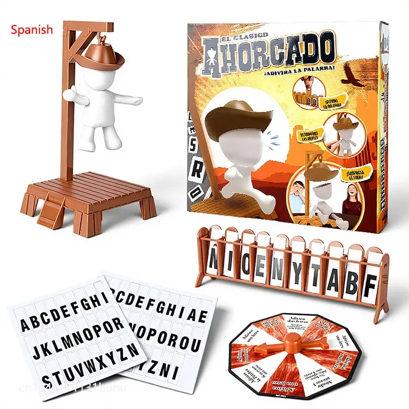 New Cowboy Magnetic Mysterious Executioner Guessing Game, Gallows Collapse Tabletop Word Game, Family Party Game, Christmas Toy thumbnail 2
