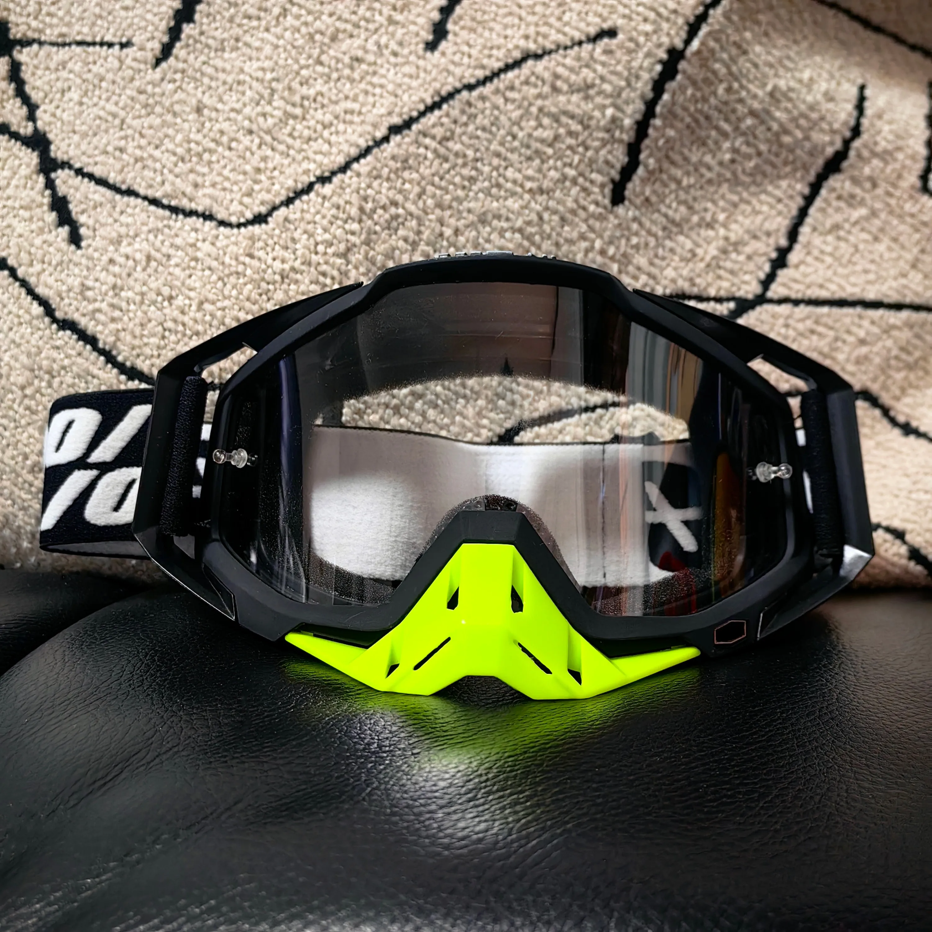 Motorcycle Motocross Goggles/Glasses: Windproof & Impact-Resistant Eyewear for MTB, ATV & Off-Road Riding Adventures. thumbnail 3