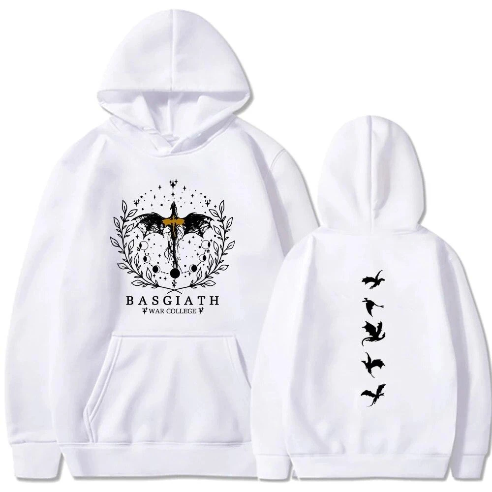 Plus Size 2025 Vintage Fourth Wing Printed Hoodie Women Casual Fashion Pullover Autumn Winter Gothic Long Sleeve Sweatshirts thumbnail 4