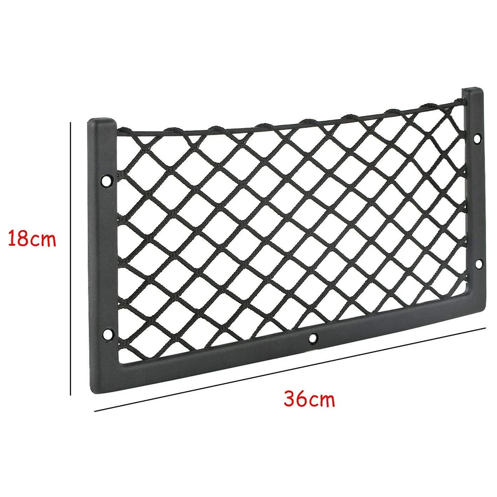 1/3Pcs/Lot 36*18cm Car Net Door Panel Bus Seat Back Mount Organizer Mesh Phone Holder Storage Bag Pocket For Wallet Keys thumbnail 3