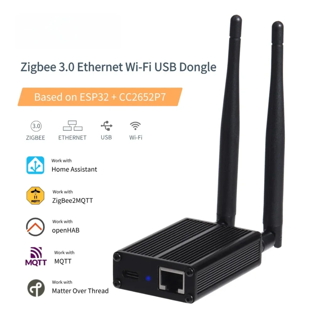 Zigbee Ethernet Gateway for Home Assistant LAN Adapter Zigbee2MQTT ZHA Plug and Play Smart Home Hub Stable Connection thumbnail 4
