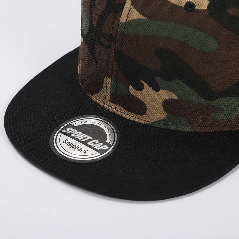 Custom Hat Unisex Hip hop Flat Trucker Hats Women Men Dance Caps Solid Color Adjustable Flat Bill Adult Snapback Hat with Logo thumbnail 4