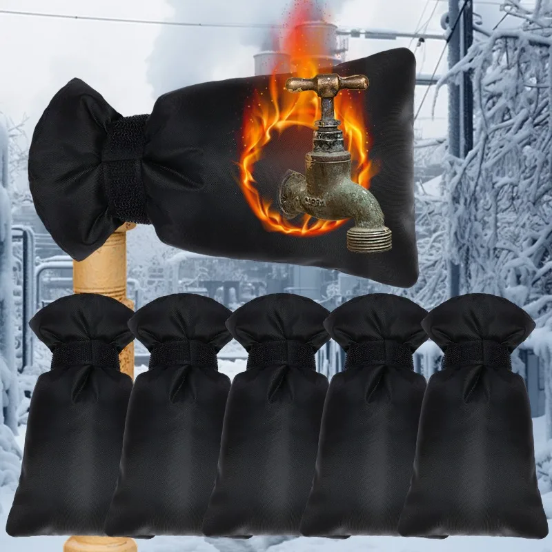 5/1x Winter Outdoor Faucet Cover Waterproof Faucet Insulation Socks For Garden Courtyard Lawn Tap Pipe Protection Cover Supplies thumbnail 2