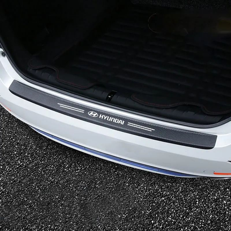 Car Threshold Portector Strip Trim Bumper Door Sill Film For hyundai Accent Azera Elantra Palisade Tucson Tuscani Accessories thumbnail 4