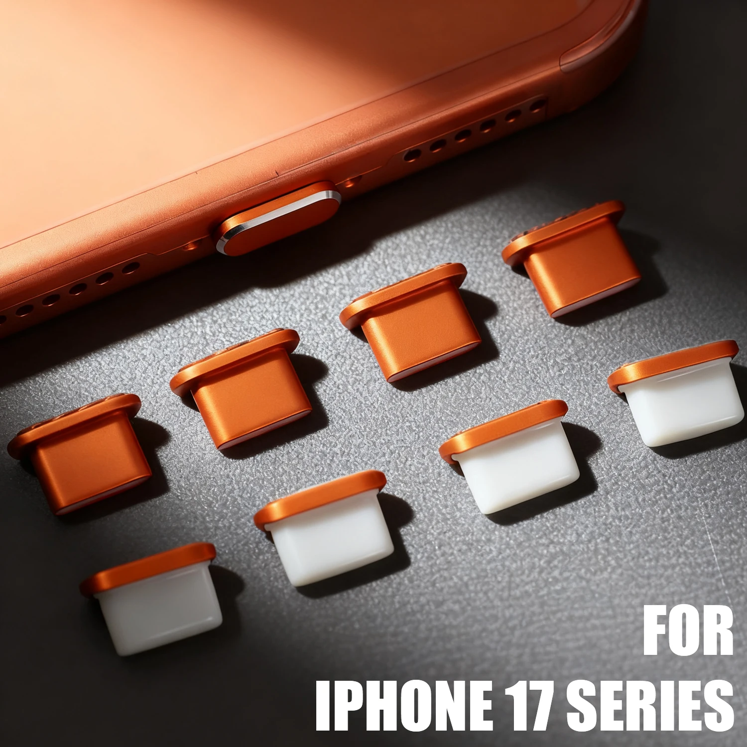 1-5Pcs Metal USB Type C Dust Plug for iPhone 17 Pro Max Air 17PM Mobile Phone Type-C Charging Port Protector Cover Cap Stopper thumbnail 2